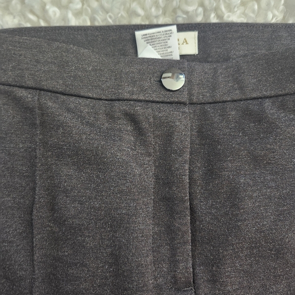 Laura Petites 16 Dark Brown Ankle Pants Classic Plus Size Career Office Workwear - Picture 4 of 13